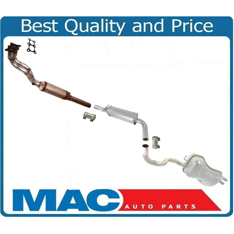 Full Exhaust System With 6 bolt Flange Volkswagen Beetle 98-01 & Golf 99-01 2.0L