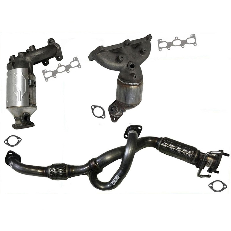 Manifold Converters & Front Y Pipe Fits 07-09 Hyundai Santa Fe V6 2.7L