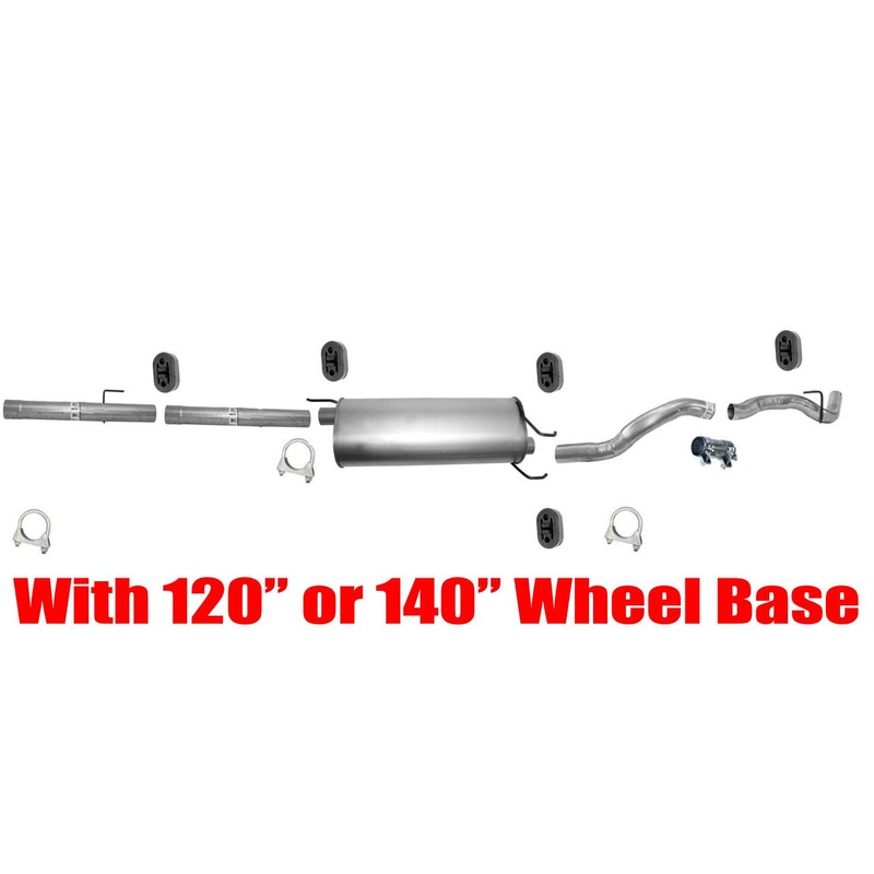 Muffler Exhaust System 120 140 Inch Wheel Base for Dodge Ram 1500 5.7L 06-08