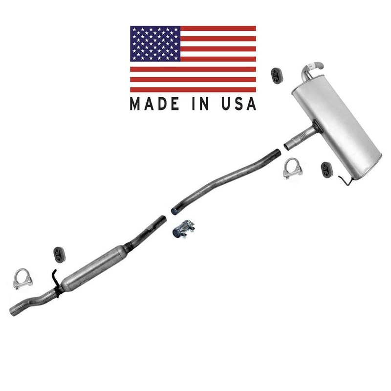 New Exhaust System Muffler and Pipes 07-11 for Jeep Compass 4x4 All Wheel Drive