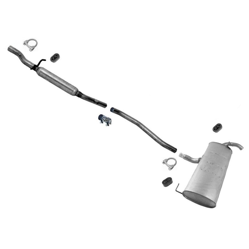 New Exhaust System Muffler and Pipes 12-17 for Jeep Compass 4x4 All Wheel Drive