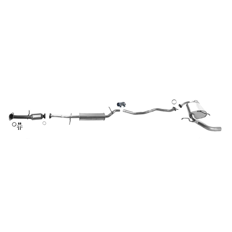 Rear Catalytic Converter Middle Resonator & Muffler For Acura RDX 2.3L 2007-2009