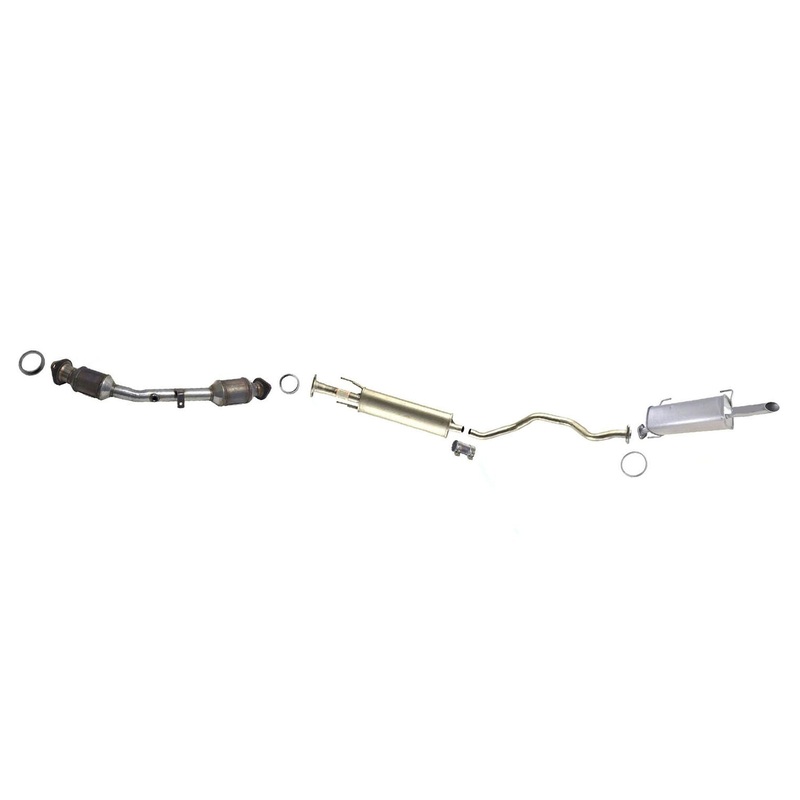 Rear Catalytic Converter Resonator & Muffler For Nissan Versa 07-11 HATCHBACK