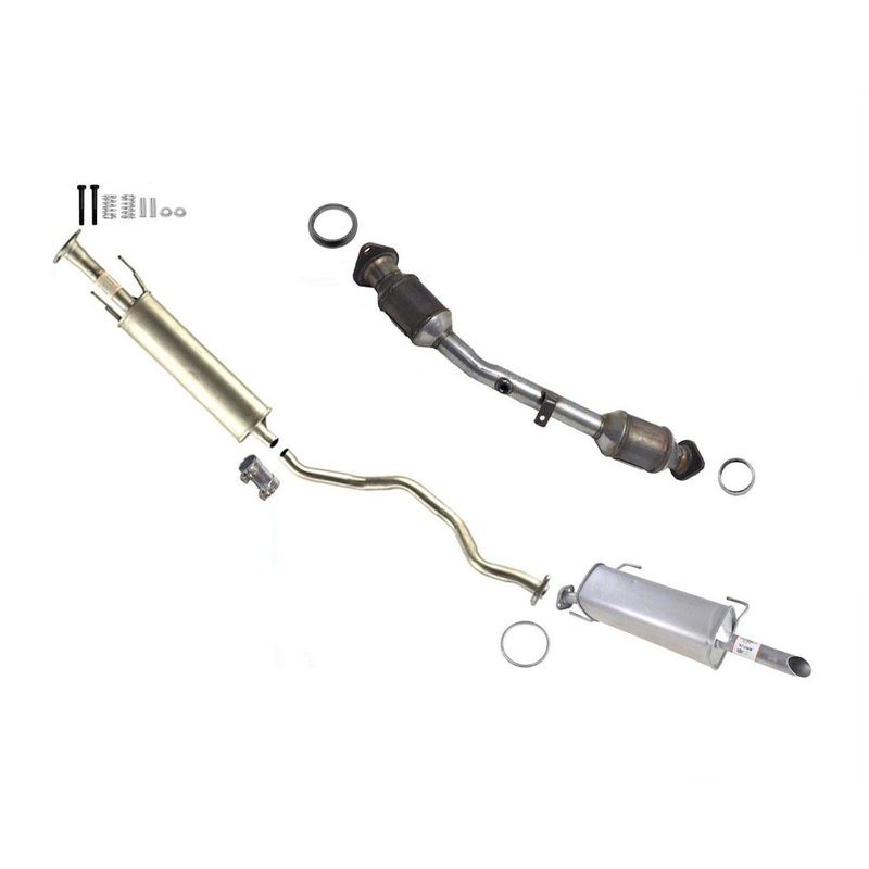 Rear Catalytic Converter Resonator & Muffler For Nissan Versa 07-11 Sedan Models