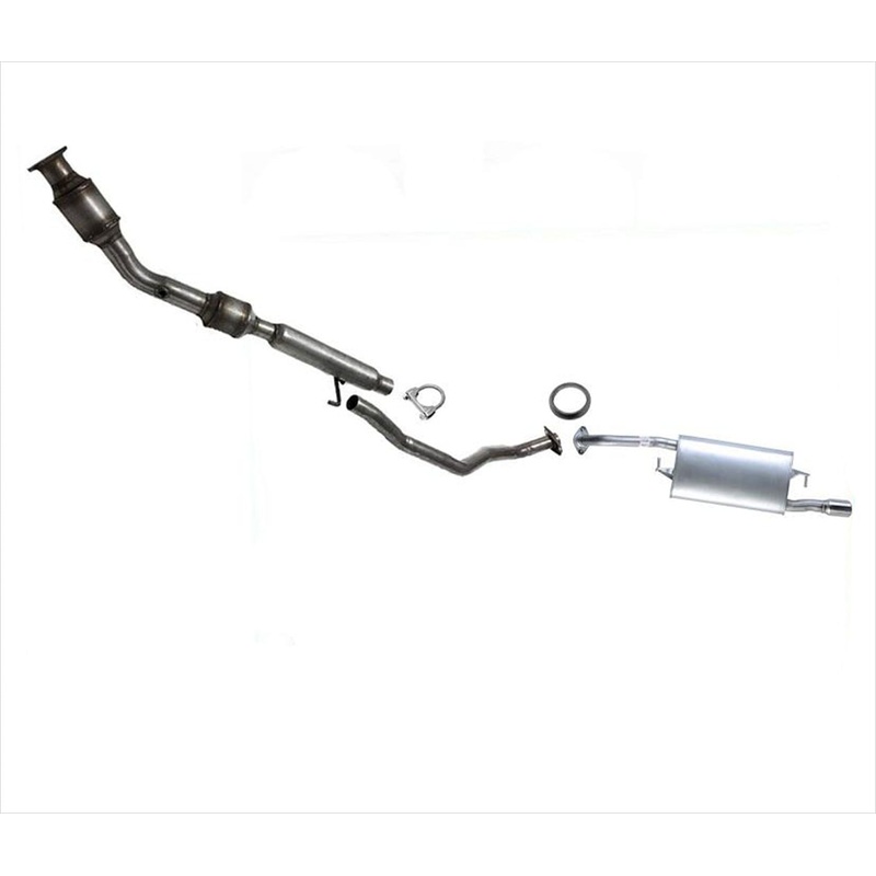 Rear Catalytic Converter w/ Middle Resonator & Muffler for Corolla S 09-12 1.8L