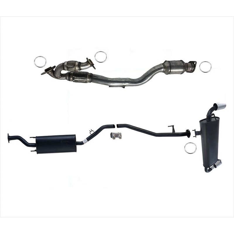 Rear Converter Middle Resonator & Muffler With Tips For Nissan Murano 2009-2012