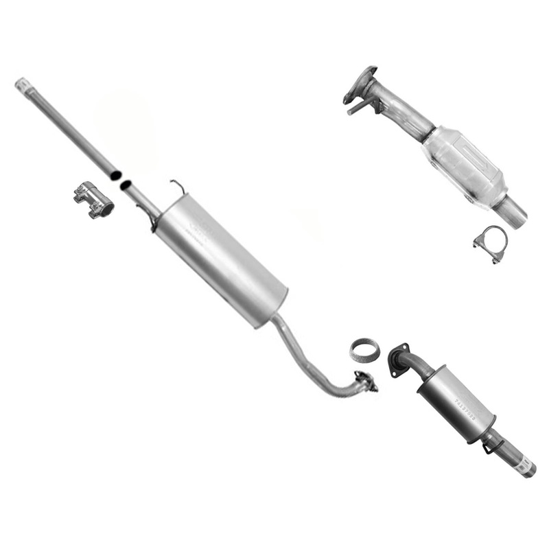 Rear Converter Muffler & Resonator For Toyota Highlander 3.5L V6 2008-2013