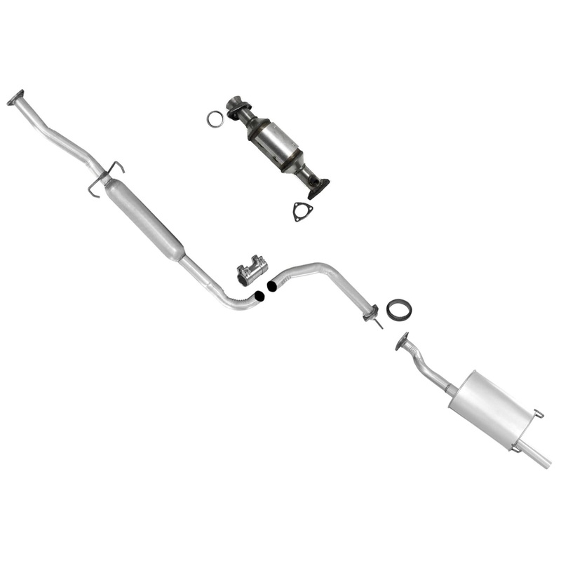 Rear Converter Resonator & Muffler For 96-01 Acura Integra 1.8L 3DR Hatchback