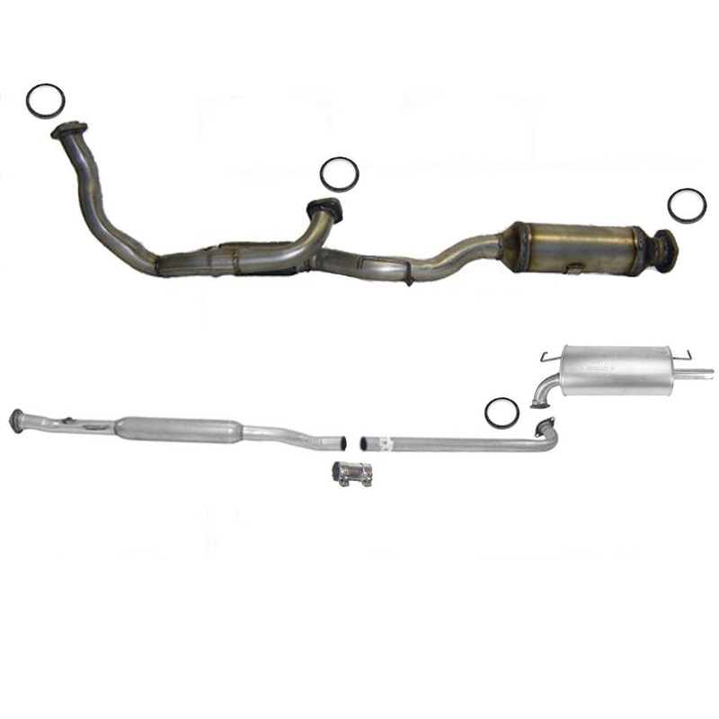 Rear Converter Resonator & Muffler For 97-00 Camry 97-98 ES300 FEDERAL EMISSIONS