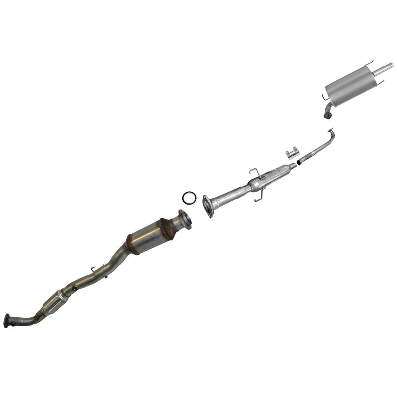 Rear Converter Resonator & Muffler For Camry 03-06 2.4L California Emissions