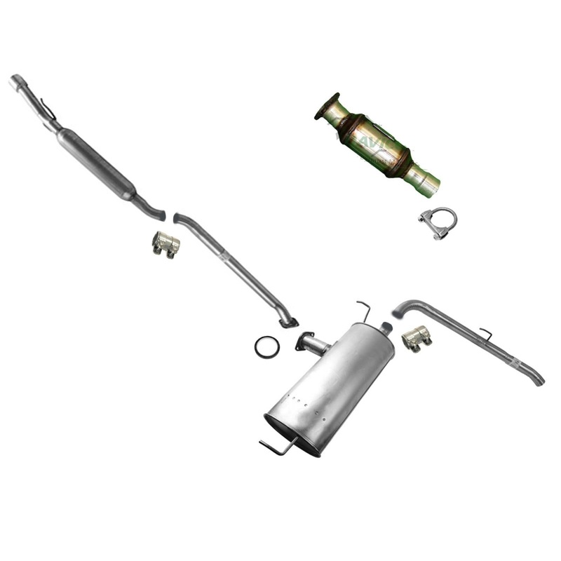 Rear Converter Resonator Muffler for Toyota Sienna 3.5L 07-10 Front Wheel Drive
