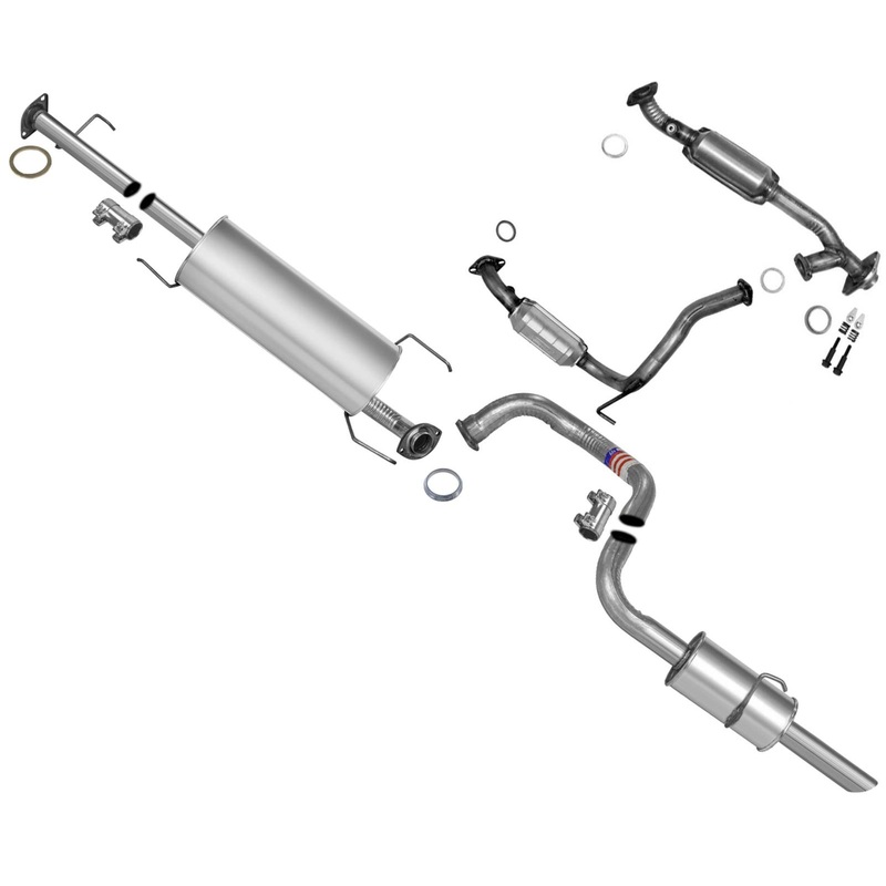 Rear Converters Muffler Tail Pipe W Gaskets fits Toyota 4Runner 4.7L 05-09