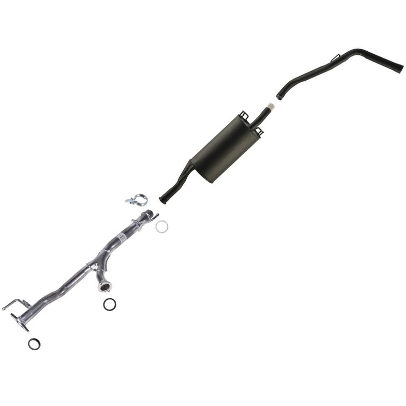 Rear Exhaust Y Pipe Muffler & Tail Pipe for Toyota Tundra 2005-2006 4.0L ONLY