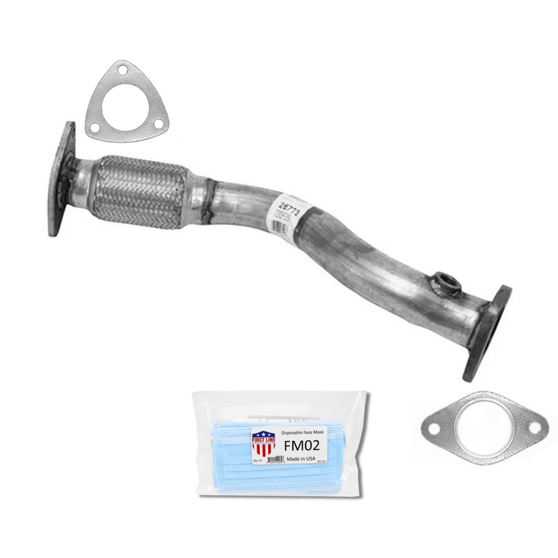 Converter Exhaust Flex Pipe with Gaskets For 2006-2007 Pontiac G6 2.4L