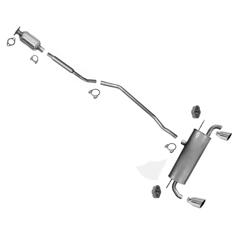 Exhaust Converter Resonator Muffler For Front Wheel Drive Ford Edge 2.0 2015-19