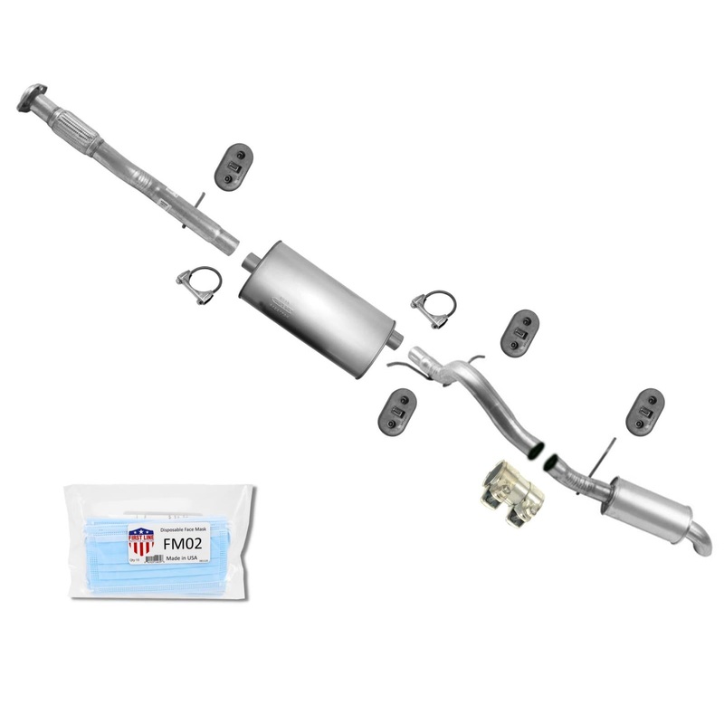 Exhaust Extension Pipe Muffler Resonator Fits 2007-2008 Chevrolet Avalanche 5.3L