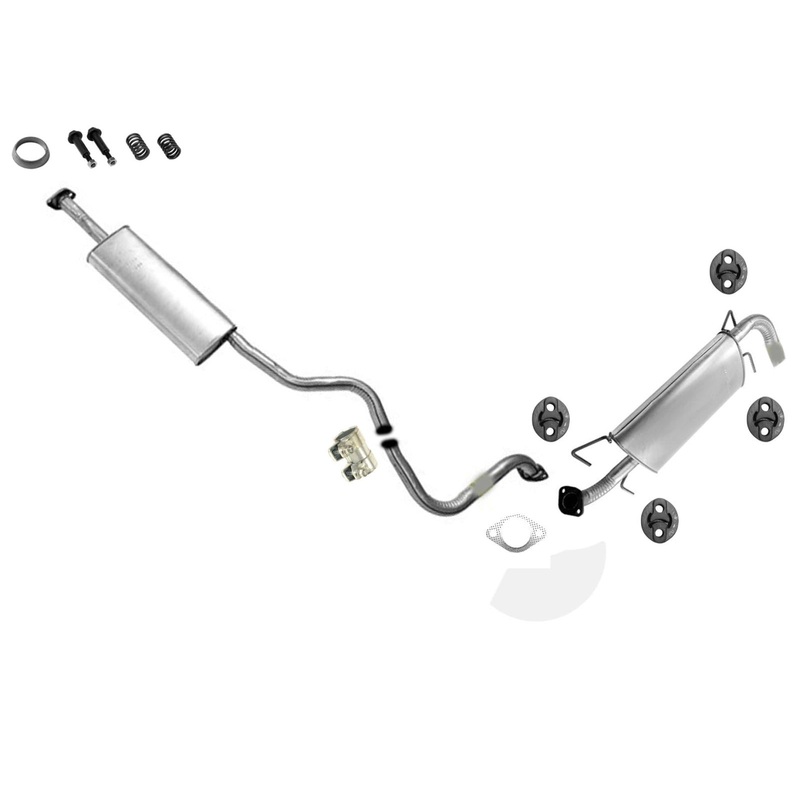 Exhaust System Res Pipe Muffler for 08-11 Subaru Impreza 2.5 Natural Hatchback