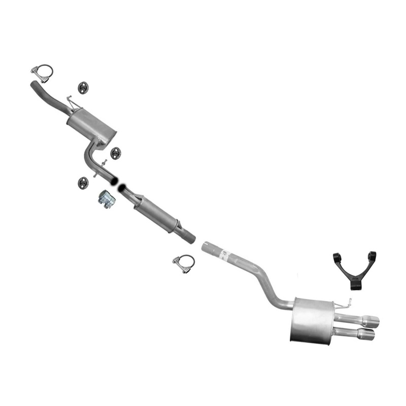 Exhaust System Res Pipe Muffler for 2005-2010 Volkswagen Jetta 2.5L