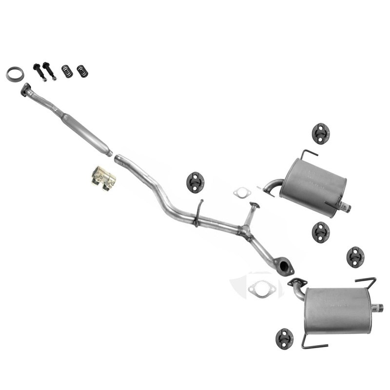 Exhaust System Res Pipe Mufflers for 09-13 Subaru Forester 2.5 Natural 4Door