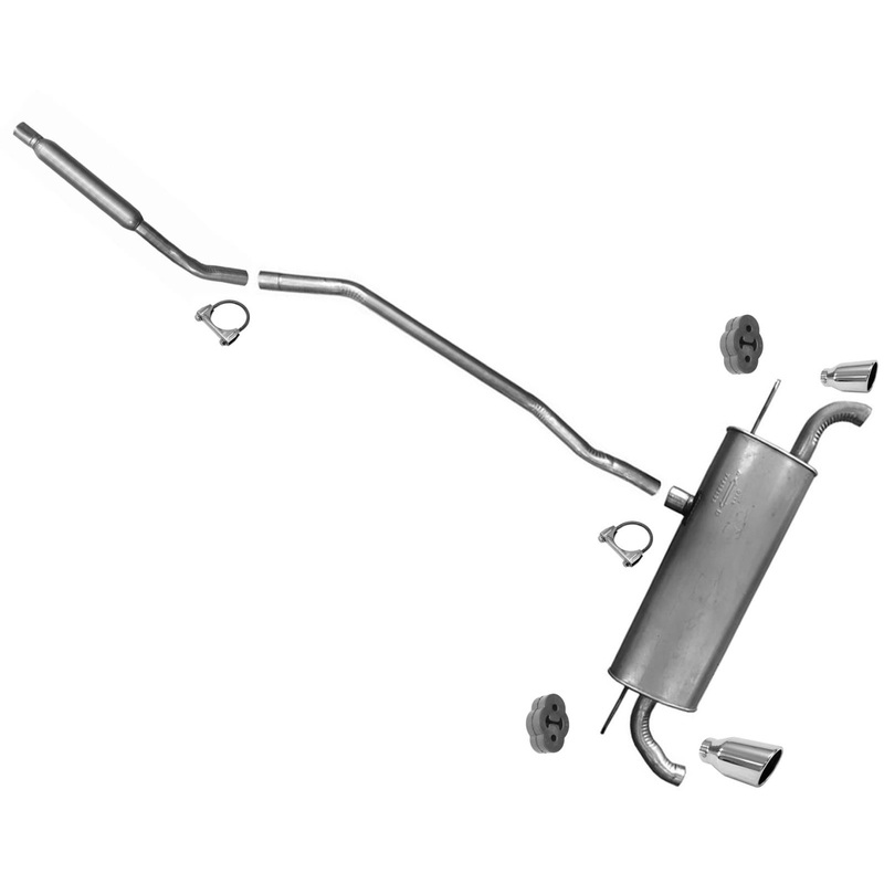 Exhaust System Resonator Pipes Muffler for Base Front Wheel Drive Ford Edge 2.0L