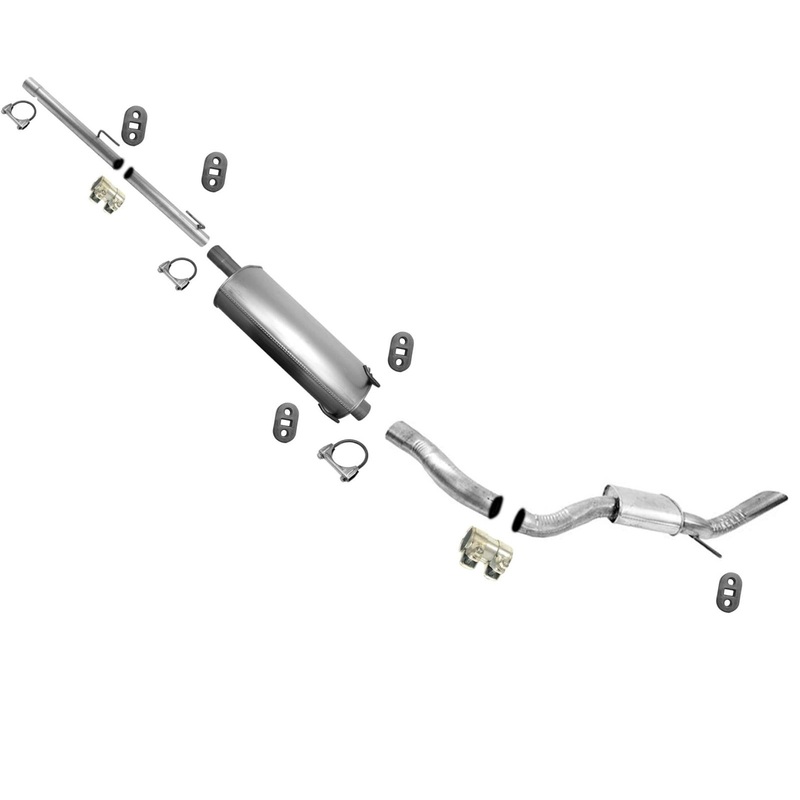 For 09-16 Ram 1500 5.7 Hemi With Extended 140" Wheel Base Muffler Exhaust System