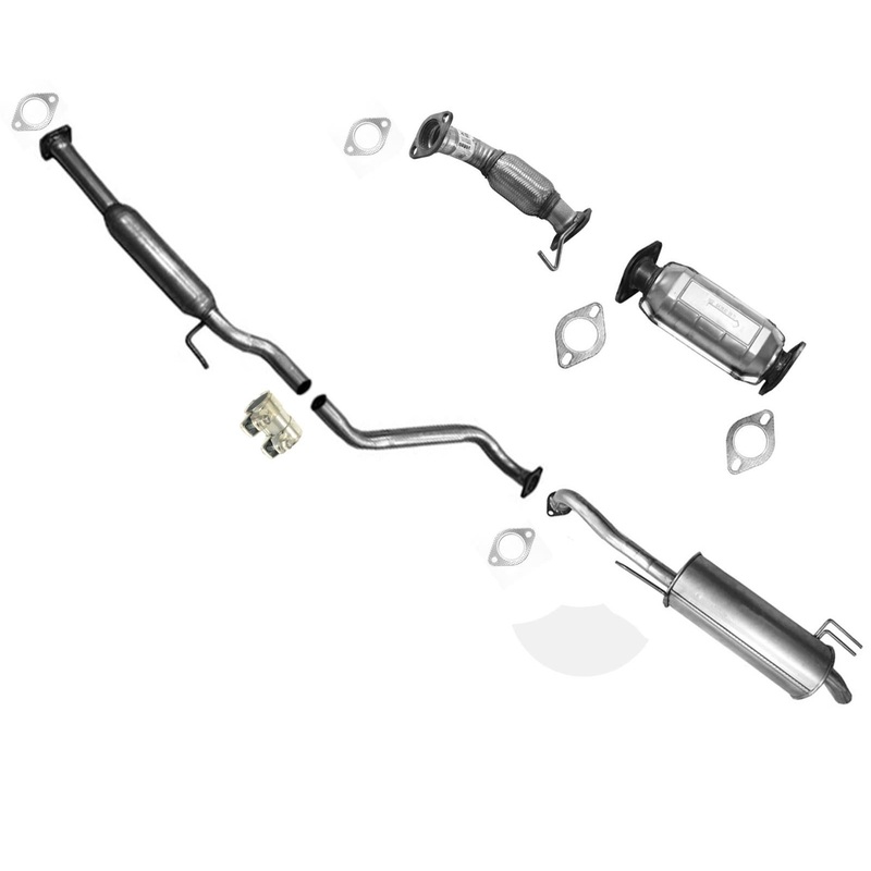 Low Catalytic Exhaust Muffler Extension Pipe with 2014-2016 KIA Forte LX 1.8L