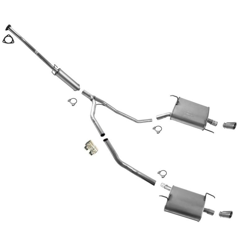 Middle Resonator Extension Pipe and Mufflers for Honda Pilot 2009-2015