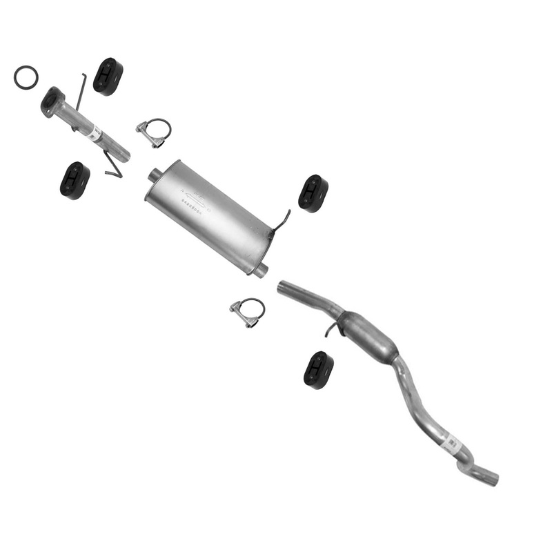 Muffler Exhaust Pipe System for Chevrolet Tracker 2.5 V6  4 Door 2001-2004
