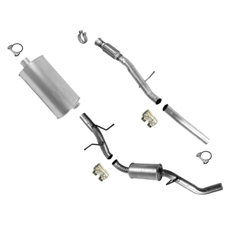 Muffler Exhaust System for 14-18 GMC Sierra 1500 4.3 5.3 W/ 153 Inch Wheel Base