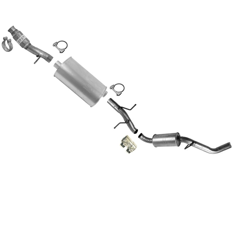 Muffler Exhaust System for 14-18 GMC Sierra 1500 4.3 5.3 With 119Inch Base Only