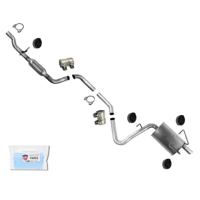 Muffler Pipe Exhaust System with Clamps for 2009-2018 Dodge Journey 2.4L