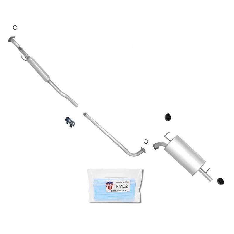 Muffler Resonator Pipe Exhaust System for Toyota Camry 2.2L 1997 98 99 00 2001