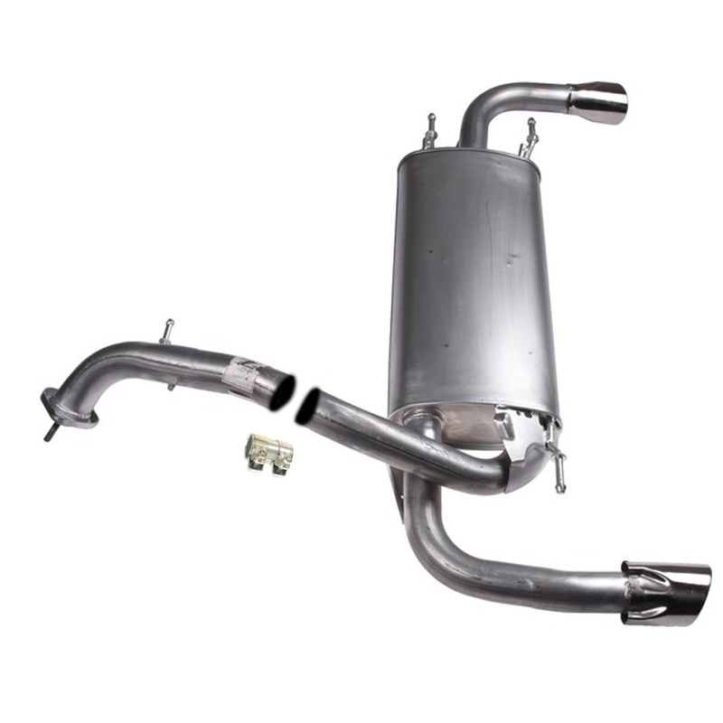 OE Style Dual Outet Muffler W Chrome Tips For 10-2013 Mazda 3 Turbo L3P1-40-100B