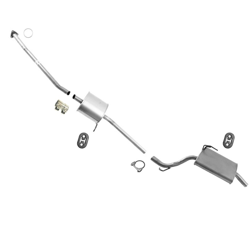 Pipe Muffler Assembly Exhaust System Fits 06-07 2.4L Honda Accord 2 Door