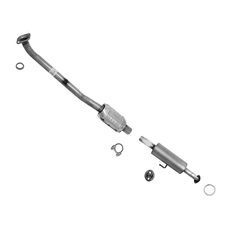 Rear Catalytic Converter W/ Gaskets & Resonator Fits 2012-2017 Toyota Camry 2.5L