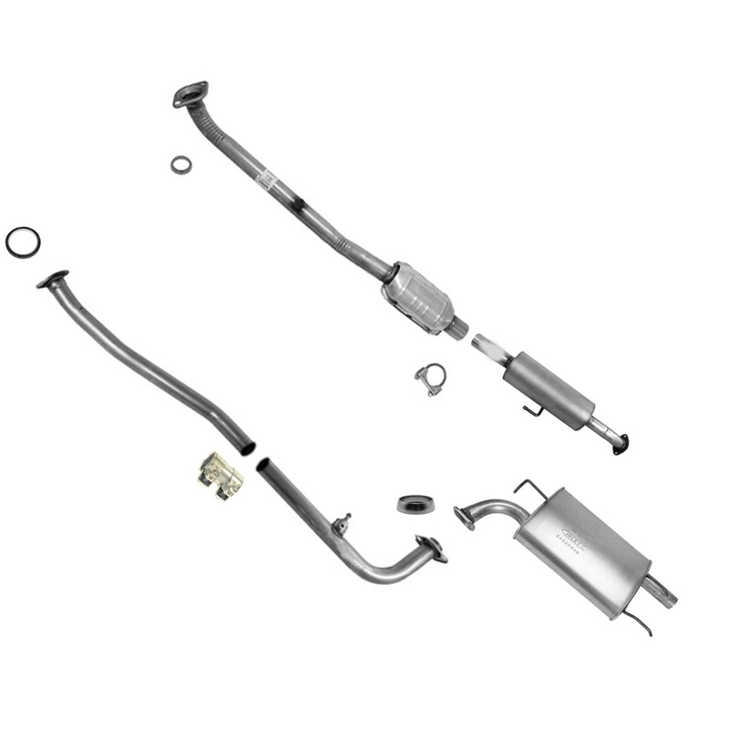 Rear Converter Resonator Pipe Muffler Assembly For Toyota Camry 2.5L 2012-2017