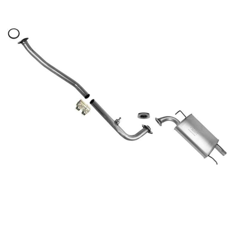 Rear Extension Pipe & Muffler Fits For 2012-2017 Toyota Camry 2.5L & 2.5L Hybrid