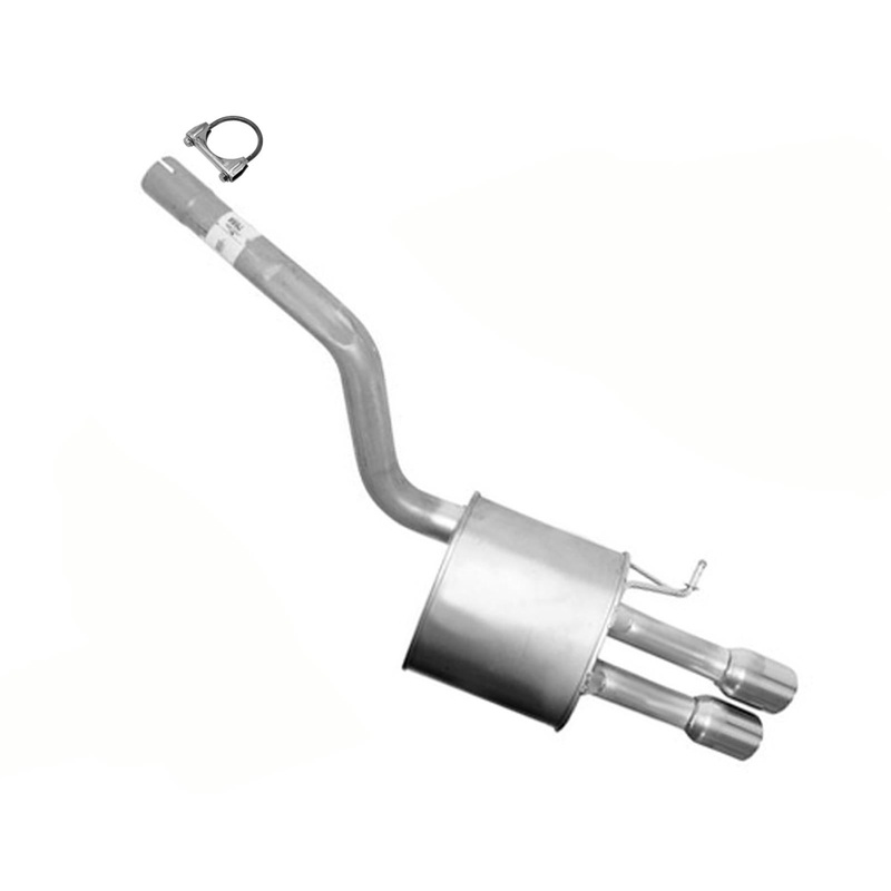 Rear Muffler & Connector Clamp for 2011-2012 Volkswagen Jetta 2.5L Engine