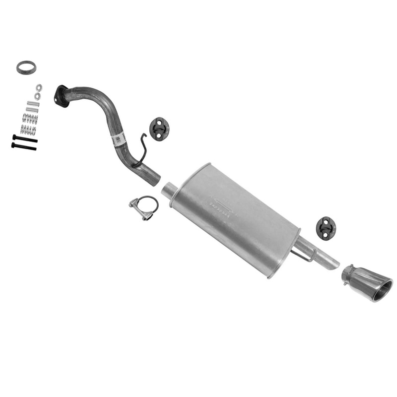Rear Pipe & Muffler Assembly With Gasket Fits 2014-2019 Toyota Corolla 1.8L