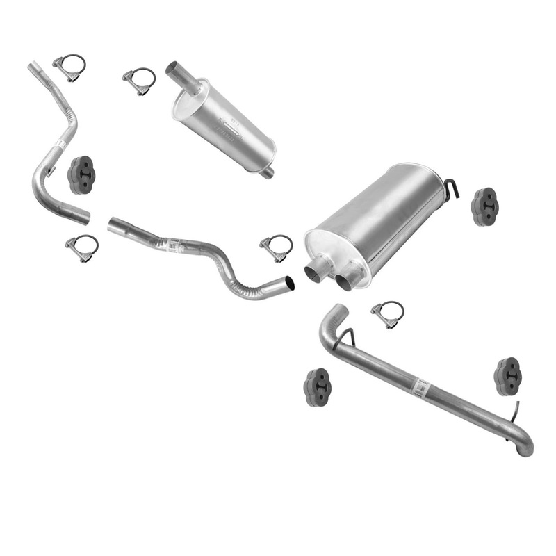Resonator Muffler Assembly Fits 2016-2018 Transit Connect 2.5L 104.8 Wheel Base
