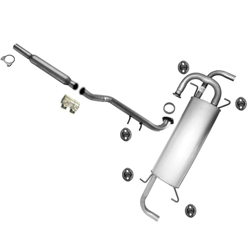Resonator & Muffler Assembly W Gasket & Hangers Fits 2009-2015 Toyota Venza 3.5L