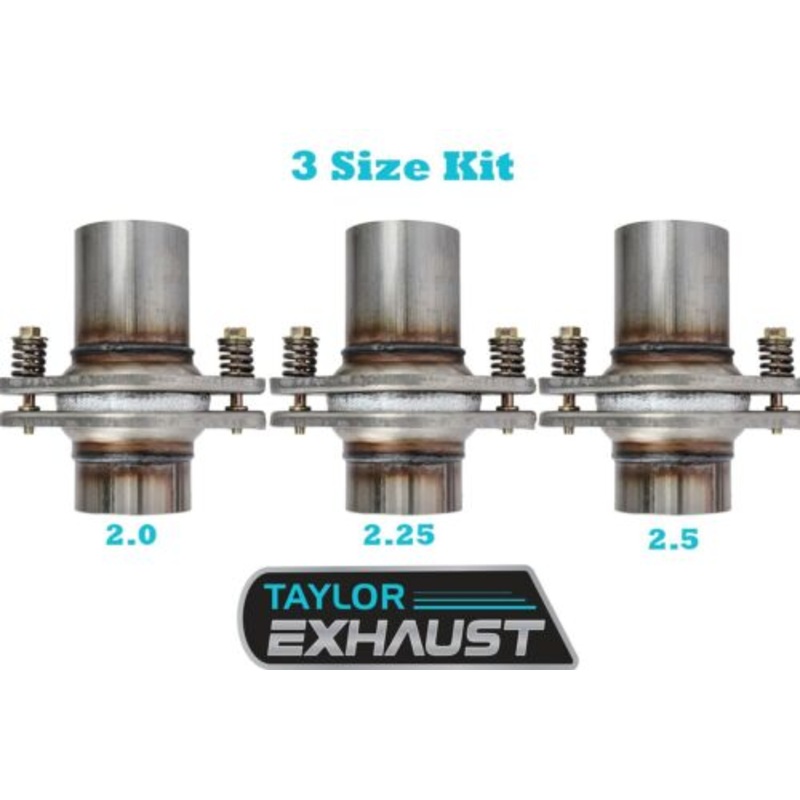 2" 2.25" 2.5" Exhaust Spherical Joint Repair Flange Universal Spring Bolt 3pckit