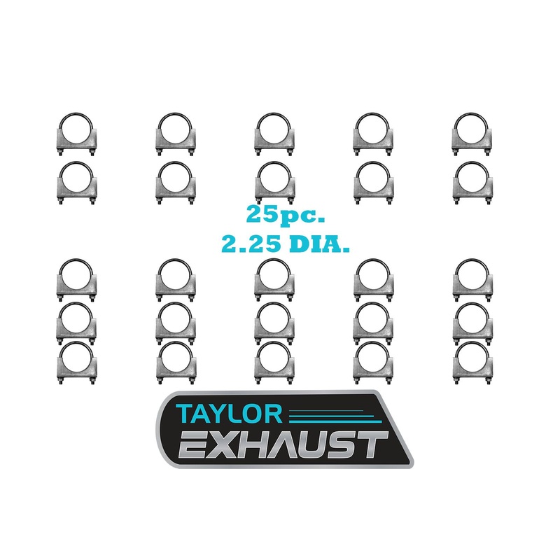 2.25" U-Bolt Exhaust Clamp Heavy Duty BOX of 25 Saddle Style m214 35336