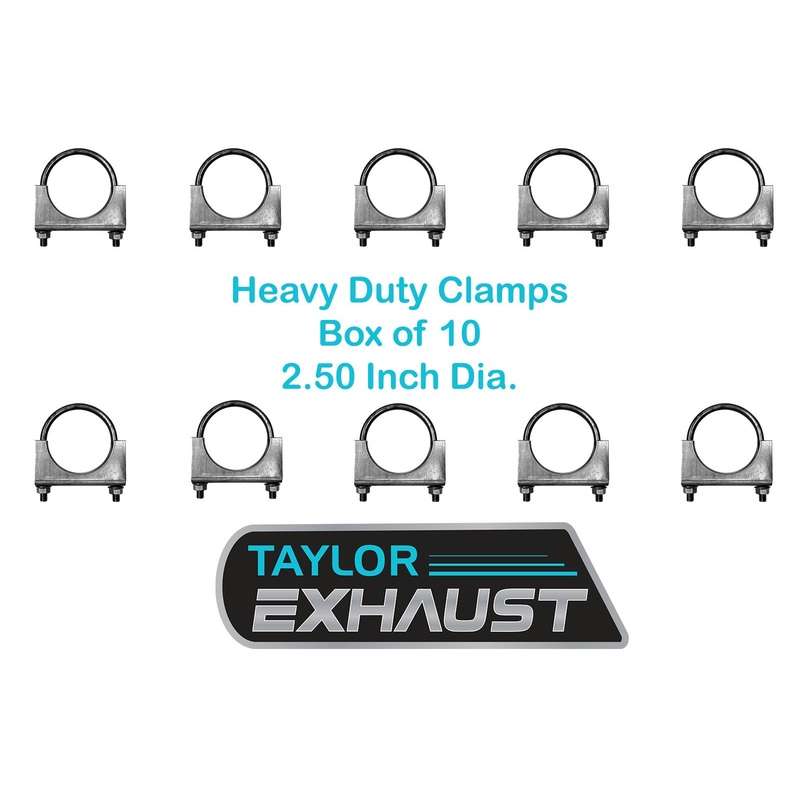 2.5" U-Bolt Exhaust Clamp Heavy Duty BOX of 10 Saddle Style REF# 35414