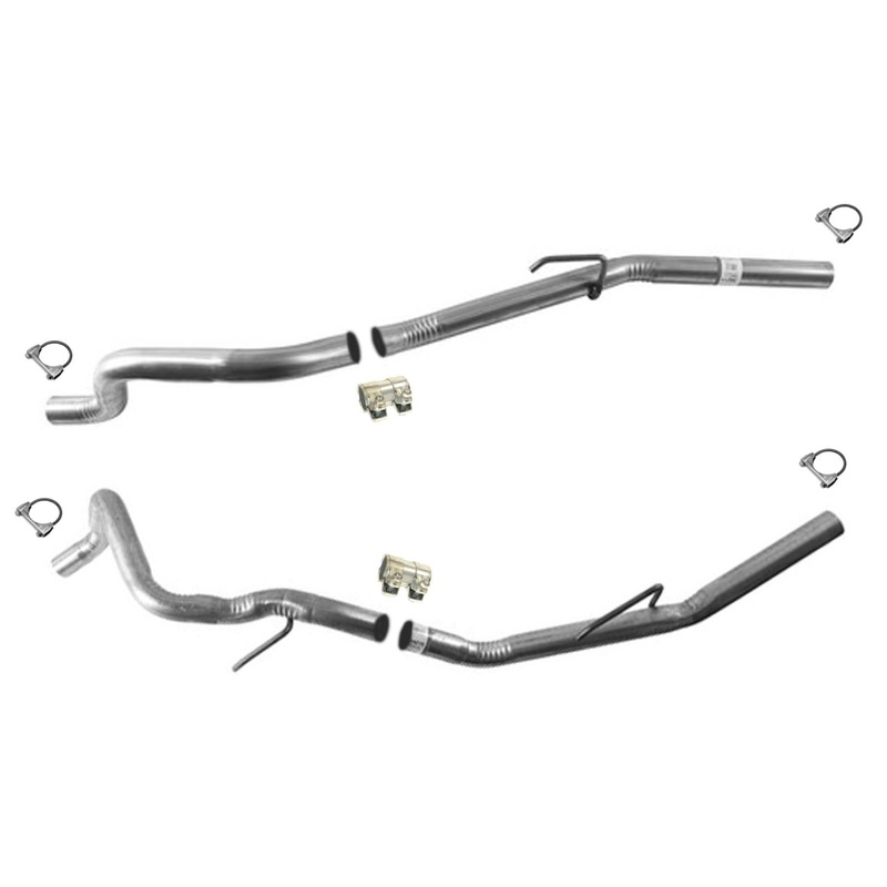 2009-2016 Ram 1500 5.7 Resonator Delete Tail pipes For factory Duals