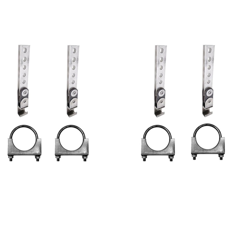 360 Open End Swivel Swinger Custom Exhaust Hanger Kit With clamps (Qty 4) 2.5"
