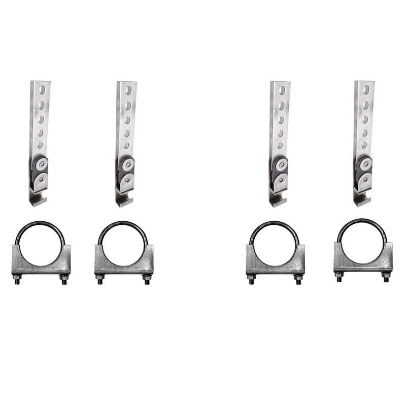360 Open End Swivel Swinger Custom Exhaust Hanger Kit With clamps (Qty 4) 2" kit