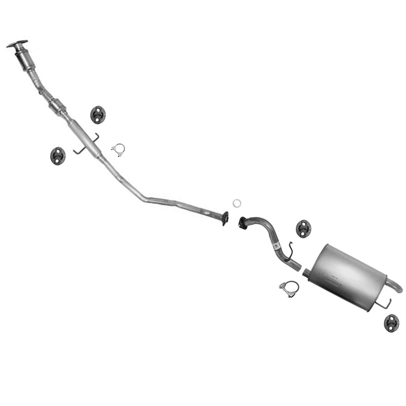 Catalytic Converter Resonator Muffler Assembly For 2009-2013 Toyota Corolla 1.8L