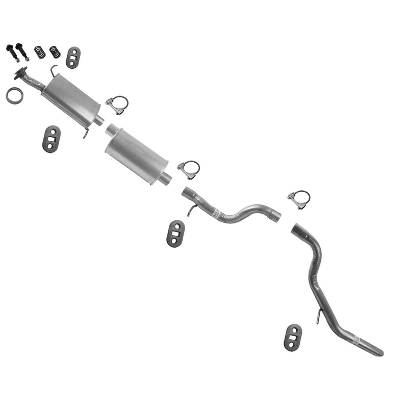 Complete Replacement Exhaust System for 06-10 Ford Explorer 4.6L