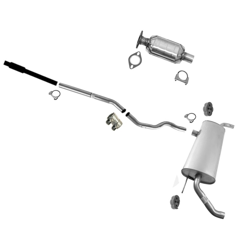 Converter Exhaust Pipes Muffler for Ford Fusion 17-20 All Wheel Drive 2.0L Turbo